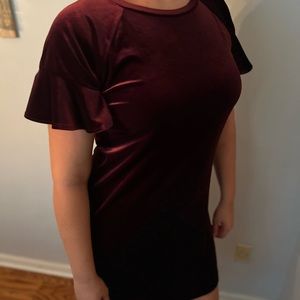 Worthington Velvet knee length dress L